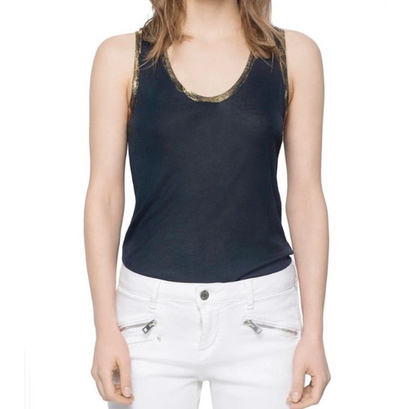 Zadig & Voltaire Tops - Zadig & Voltaire Tam Foil Tank